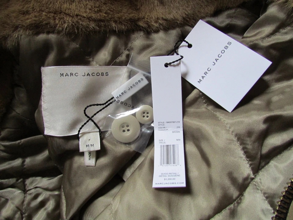 Parka Marc Jacobs Abrigo Tech Sarga Snorkel Mediana Nueva $1200 Foto 4 de 4