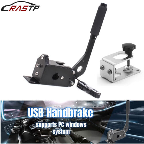 SIM USB Handbrake+Clamp for Racing Games G25/27/29 T500 FANATECOSW DIRT RALLY  - 第 1/13 張圖片