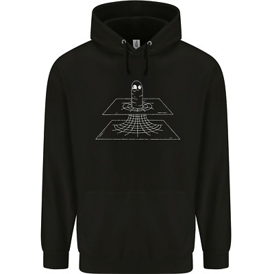 Wormhole Funny Space Worm SCI-FI Cosmos Mens 80% Cotton Hoodie