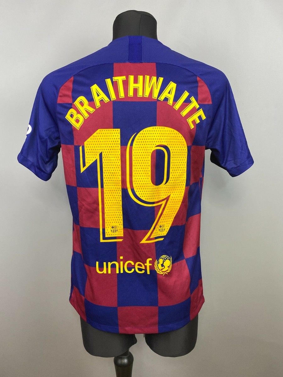 バルセロナ 21/22 ホームユニフォーム BRAITHWAITE #12 M 【公式通販】