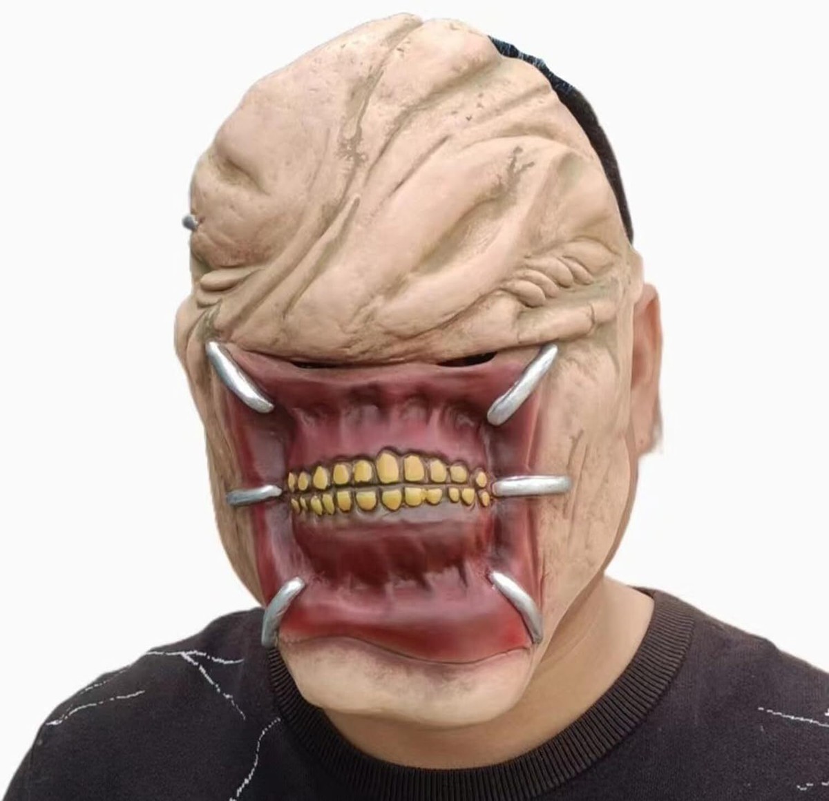 Grinning Monster Mask Halloween Latex Mask Bar Props Prom Party