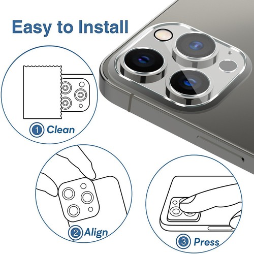 For iPhone 13 12 11 Pro Max Mini Tempered Glass Screen Camera Lens Protector - Picture 12 of 30