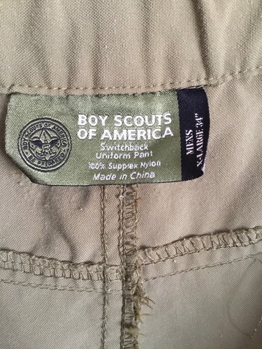 BSA Herren grün Nylon Switchback Uniform Hose Größe Männer X-Large 34 Schrittlänge - Bild 6 von 11