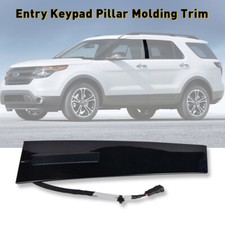 For 2011-19 Ford Explorer Black Left Door Side Entry Keypad Pillar Molding Trim