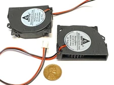 2 Piece 12V Blower Computer 50x40x10mm 5cm 4cm 10mm Cooling Exhaust Fan 2pin C55