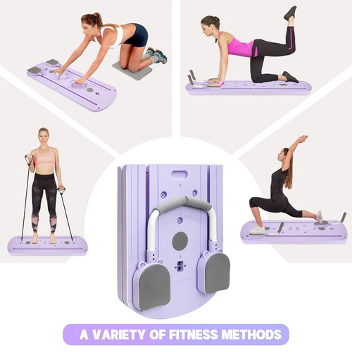 Tavola Fitness Pilates 8 in 1 Multi per Allenamento Yoga Full Body - Capacità 300 LBS - Foto 11 di 13