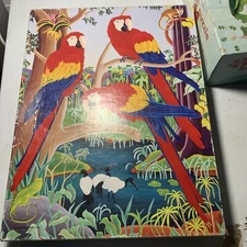 Springbok 500 Pc  Vintage Birds of a Feather"& Shaped Puzzle