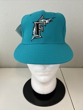 Youth Florida Marlins New Era 59FIFTY Fitted Teal Baseball Hat Sz: 6-3/4