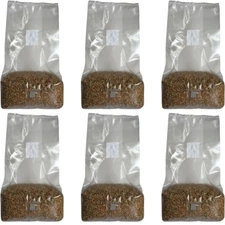 Mushroom Spawn Store 5# Sterile Grain Spawn Bags (Pack of 6)