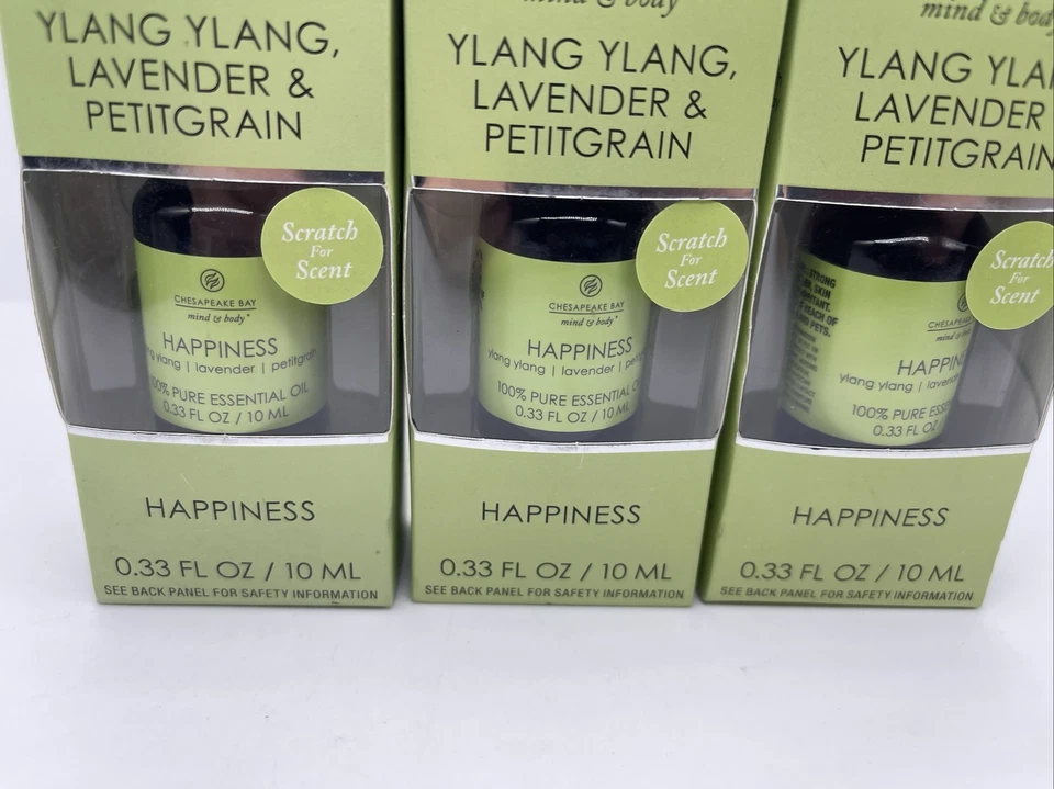 Óleo essencial de baía de Chesapeake 3 peças: felicidade-ylang, lavanda e petitgrain 0,33 oz - Imagem 3 de 4