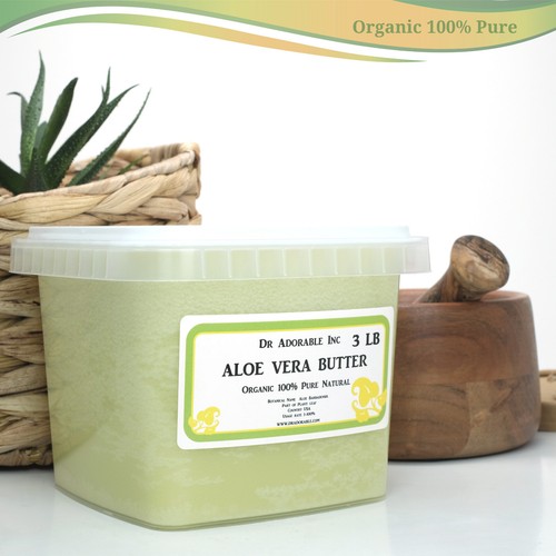 RAW ALOE VERA BUTTER ORGANIC COLD PRESSED PURE 2 OZ 4 OZ 8 OZ 12 OZ-12 LB - Picture 29 of 30