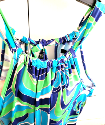 trina turk juju halter dress Abstract print mini cover-up women size MEDIUM NWT Ladies dresses