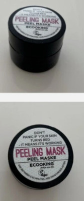 ECOOKING Peeling Maske VEGAN ORGANIC TIERVERSUCHSFREI 15ml UVP 12£ BRANDNEU & VERSIEGELT
