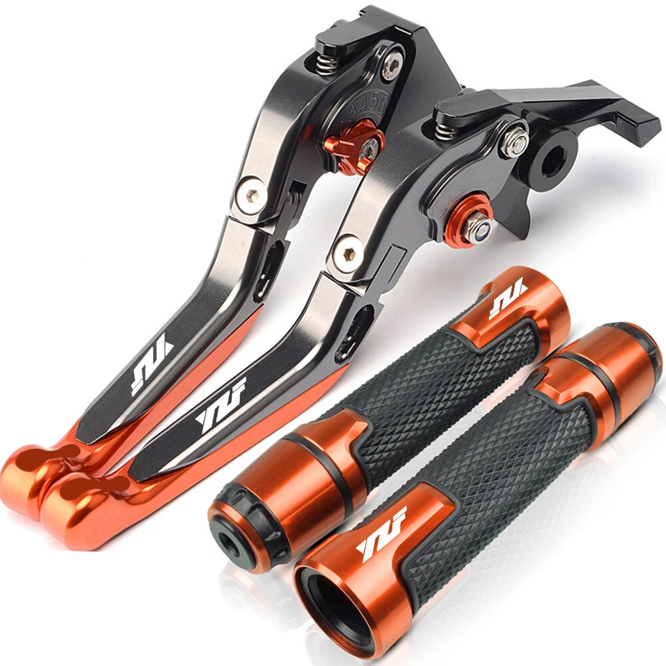 For Yamaha YZF R6 R1 R3 R15 V3 R125 R1M Brake Clutch Levers Handlebar Grips sets - Image 2 of 4