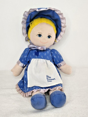 Blue Bonnet Sue Plüschtier Stofftier Puppe Vintage Nabisco Butter Margarine Dakin 1986 12 Zoll