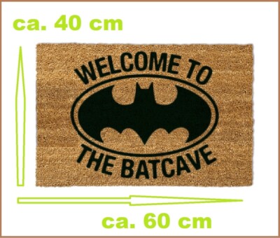 Batman Fußmatte 60x40 Cm | Robuste Matte Mit Batman-Symbol Für Eingang & Zimmer