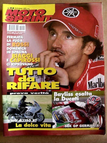 MOTOSPRINT Nr. 24 2001 Test BMW R1150 RT - Bayliss erhöht Ducati Max Biaggi [P59]