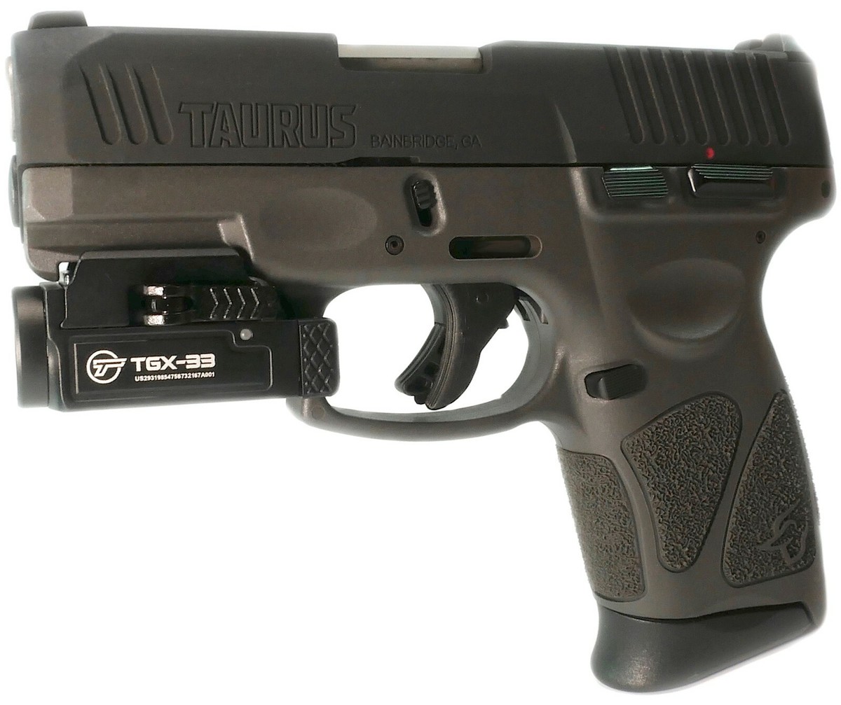 brinks flashlights rechargeable pistol Light for Glock Picatinny Rail - 800 Lumens Gun Light for Pistol Powertac Mark Mini 550 Lumen