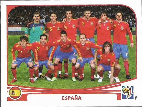 PANINI FOOT 2010 WORLD CUP SOUTH AFRICA . BUSQUETS INIESTA PUYOL PIQUE . ESPAGNE - Picture 13 of 42