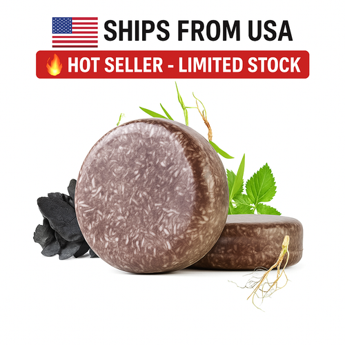 Foreign Ginseng Charcoal Shampoo Soap Bar – Oil Control Hair Growth & Scalp Care
