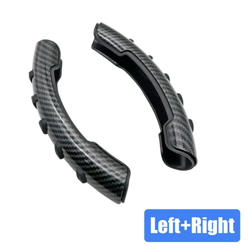2x Cubierta Elevadora Volante Coche Fibra Carbono Antideslizante Accesorios Universales - Imagen 12 de 12