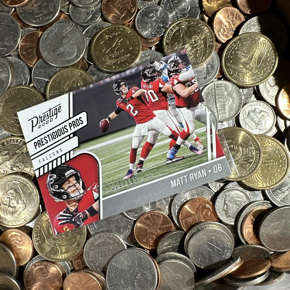 Matt Ryan 2020 Panini Prestige Prestigious Pros Green #'d /199 Atlanta Falcons - Image 2 of 4