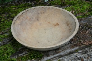 Antique-PRIMitive-Dough-bowl-13-034-wooden-Farmhouse