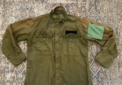 VTG 60s 70s US Army Aviation Crew Member Shirt Scovill Zip VTG 60s 70s US Army Aviation Crew Member Shirt Scovill Zip