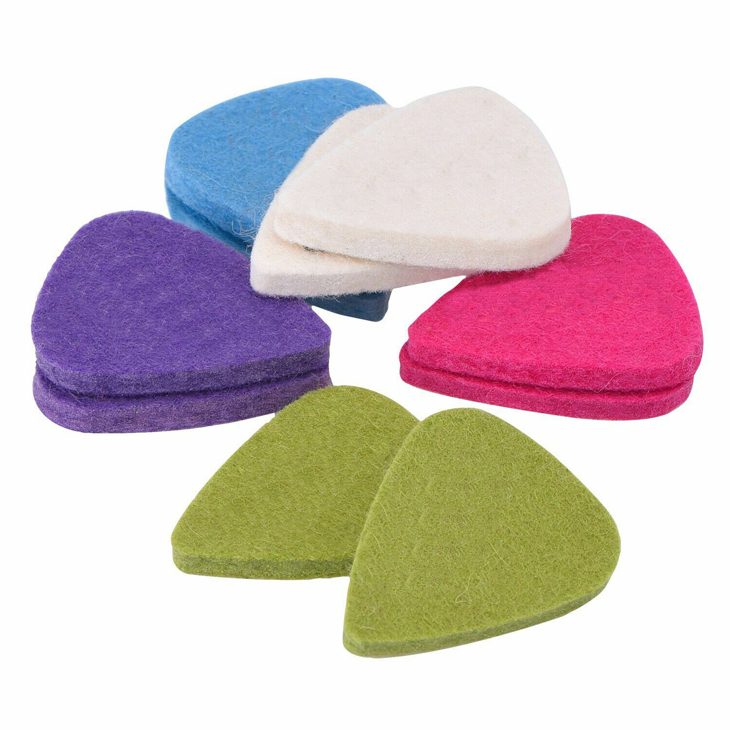 10pcs Felt Soft Guitar Plectrum Acoustic Electric Ukulele Bass Guitar