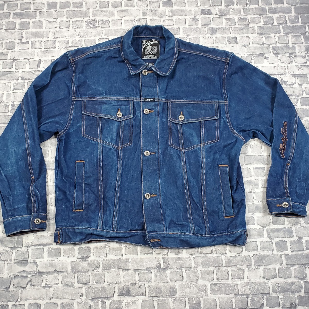 Karl Kani 2pac Jeans Jacket Vtg Karl Kani Denim Jean Jacket Mens