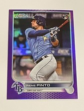 2022 Topps Chrome Update Baseball Purple Refractor - Rene Pinto RC - Rays