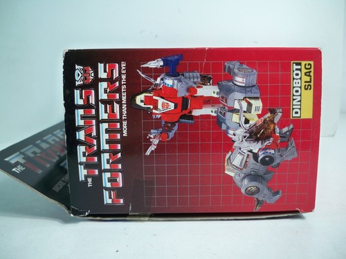 K24i55092 SLAG CIB 100% COMPLETE IN BOX DINOBOT 1985 G1 TRANSFORMERS ORIGINAL - Picture 7 of 17