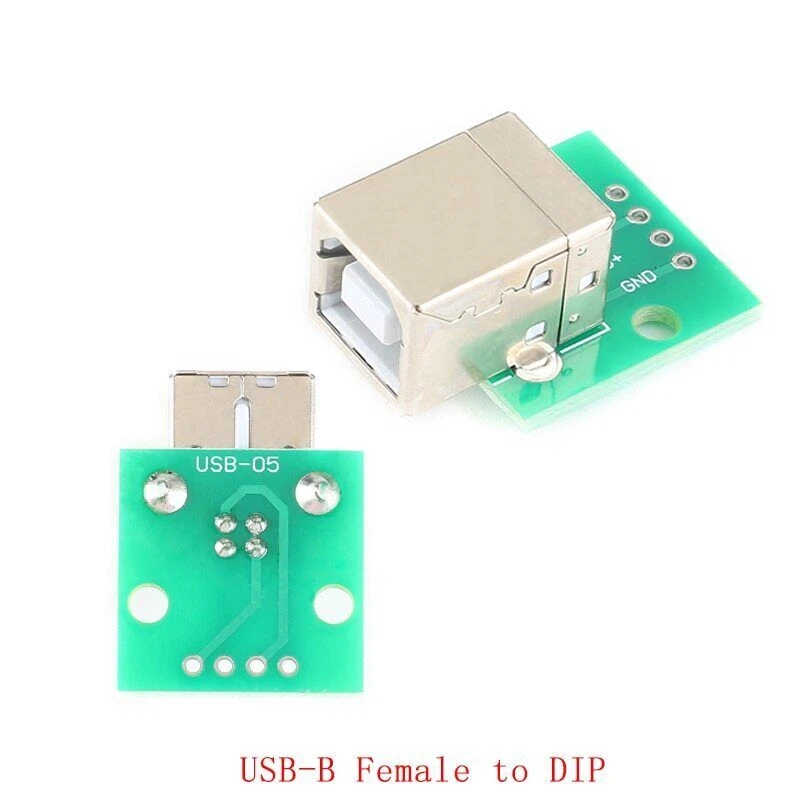 10PCS USB Micro MINI Female Socket Breakout Board 2.54mm Pitch Adapter Connector - Image 4 of 4