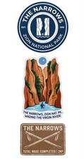 The Narrows "Virgin River" Sticker Sheet | 3-in-1 Commemorative Set