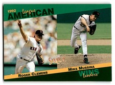 1993 Score #87 Roger Clemens / Mike Mussina Select Stat Leaders