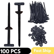 100 PCS Nylon Universal Cable Tie Buckle Heavy Duty Self-Locking Zip Ties Holder