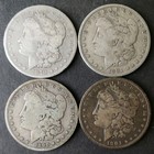 1879, 1881, 1890 O, and 1901 O $1 Morgan Silver Dollars — photo 1