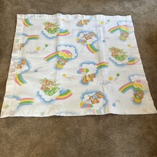 Vintage JCPenney Toddletime Happy Bears Crib Blanket Satin Trim 40 X 45NWOT Read