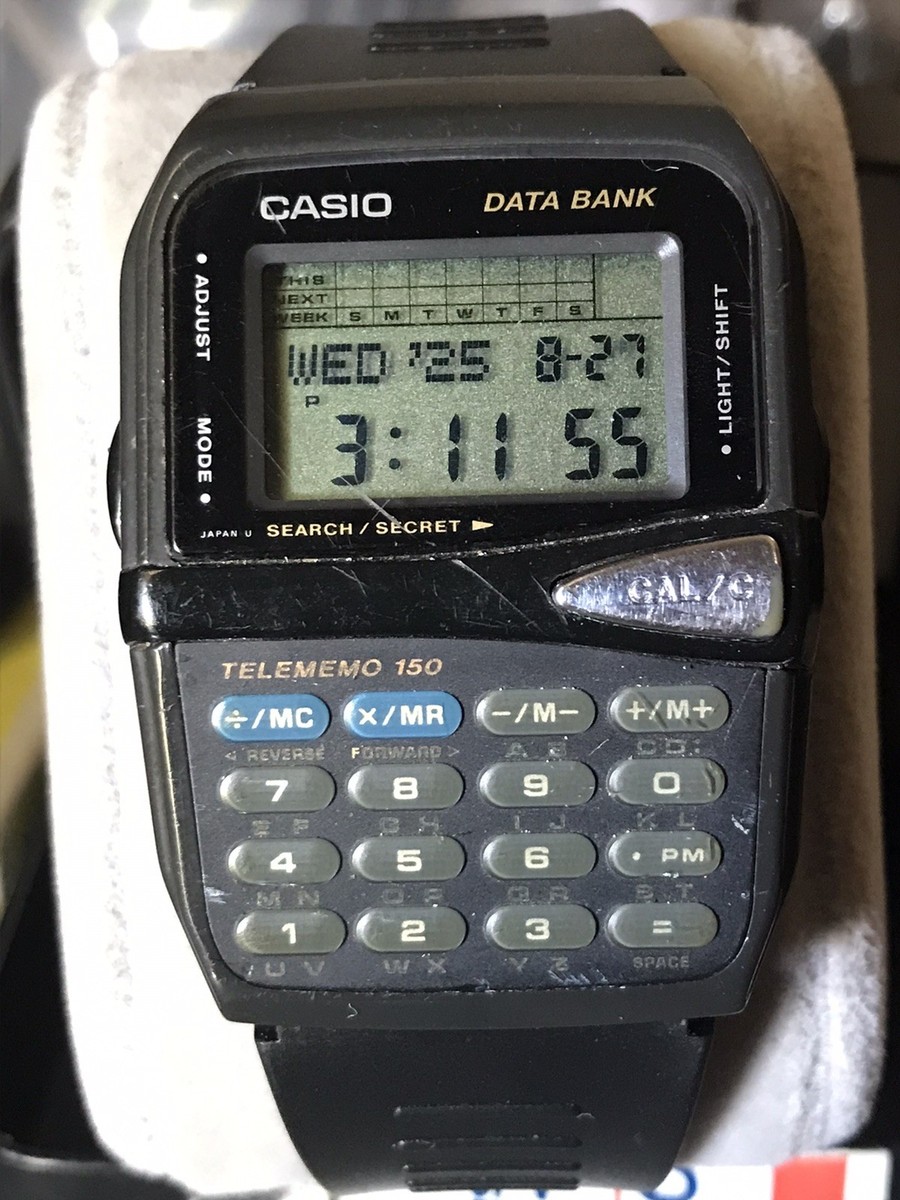 Vintage Casio DBM-150 Data Bank Telememo 150 Calculator Quartz