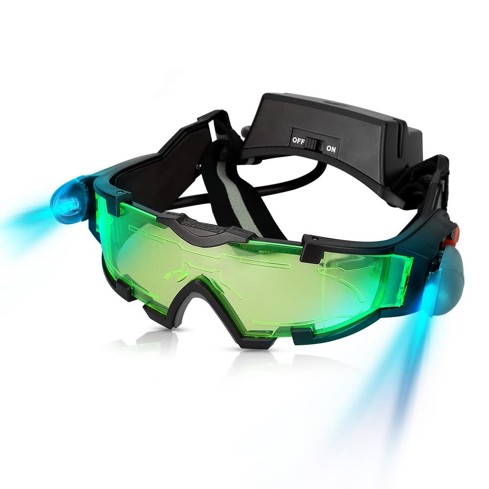 Goggles, Adjustable Spy Gear Night Mission Goggles With Flip-out...