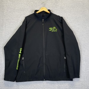G. Loomis Fishing Jacket Men's XL Black Full Zip Coat Sleeve Logo