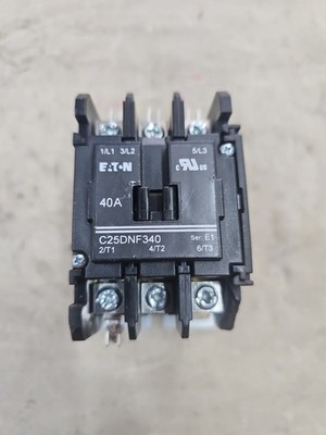 Eaton C25DNF340 / C25DNF340A 40A 3P Coil 240V Contactor Chipped