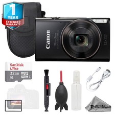 Canon PowerShot ELPH 360 HS A Black 32GB Bag 1 Yr Warranty- Basic Kit