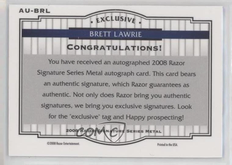 Razor Signature Series 2008 metal automático Brett Lawrie #AU-BRL automático Foto 2 de 2