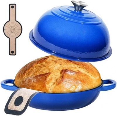 Dutch Oven For Sourdough Bread Baking 6QT Enameled Cast Iron Dutch Oven Pot 