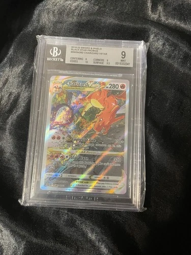 Pokémon Beckett 9 Charizard VSTAR SWSH262 Sword & Shield Promo Holo VSTAR Card