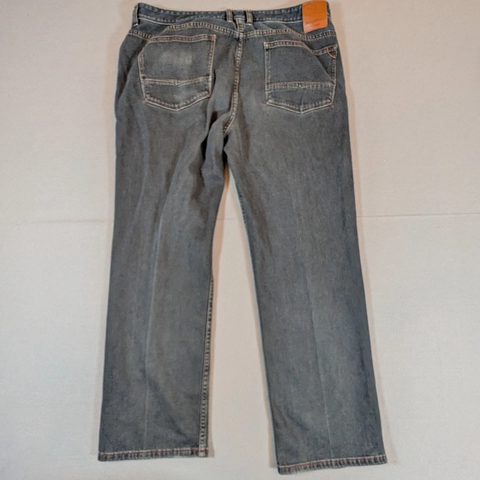 Мужские джинсы из денима Tommy Bahama серые прямые повседневные брюки размер 38x32 - Изображение 3 из 4
