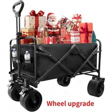 200KG Foldable Heavy Duty Garden Camping Beach Cart Festival Trolley Cart Wagon