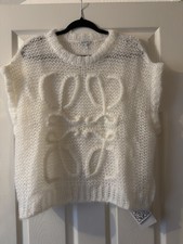 Loewe Anogram Wool Mohair Vest L