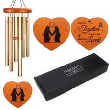 -Profina Wedding Gifts for Couples, 26 Wind Chimes for Bride and Groom/Newly...